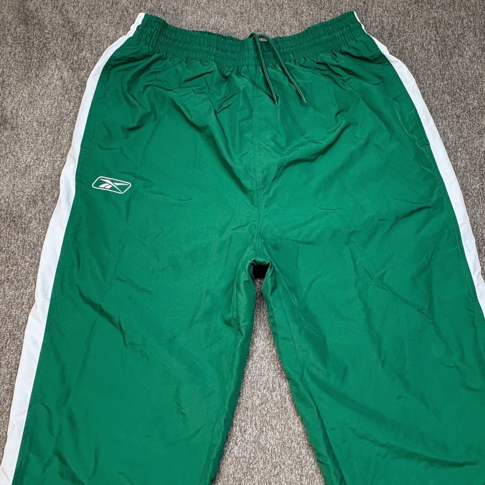 Vintage Reebok Track Pants Mens XL‎ Striped Mesh Lined Windbreaker Zip